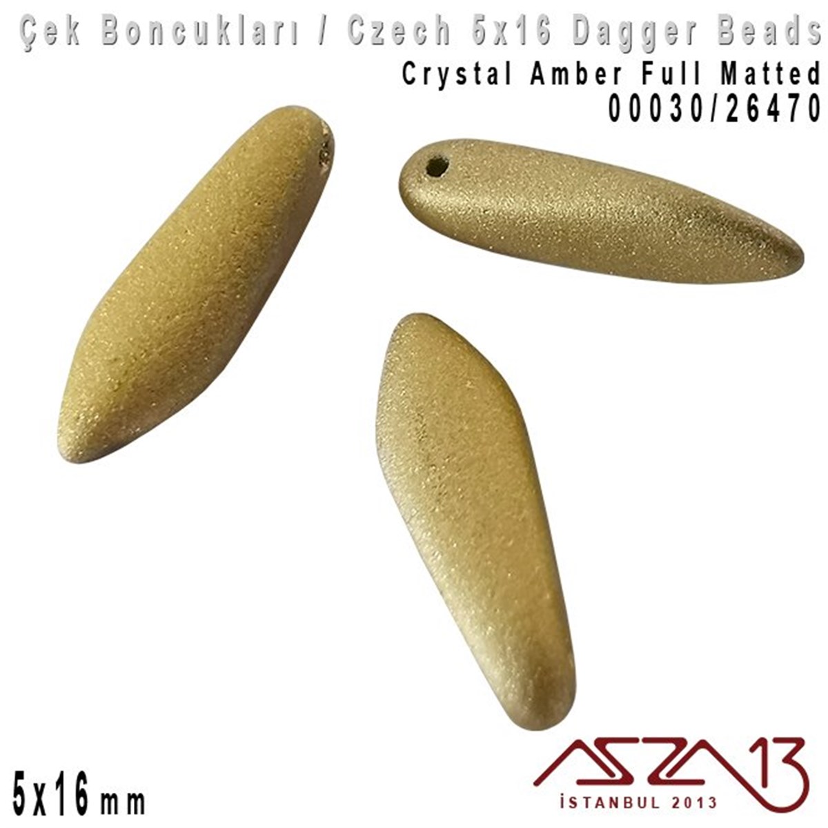 Dagger BoncukÇek BoncuklarıMarkasızDagger Boncuk - 5x16 mm - 00030*26470 / 12 Adet