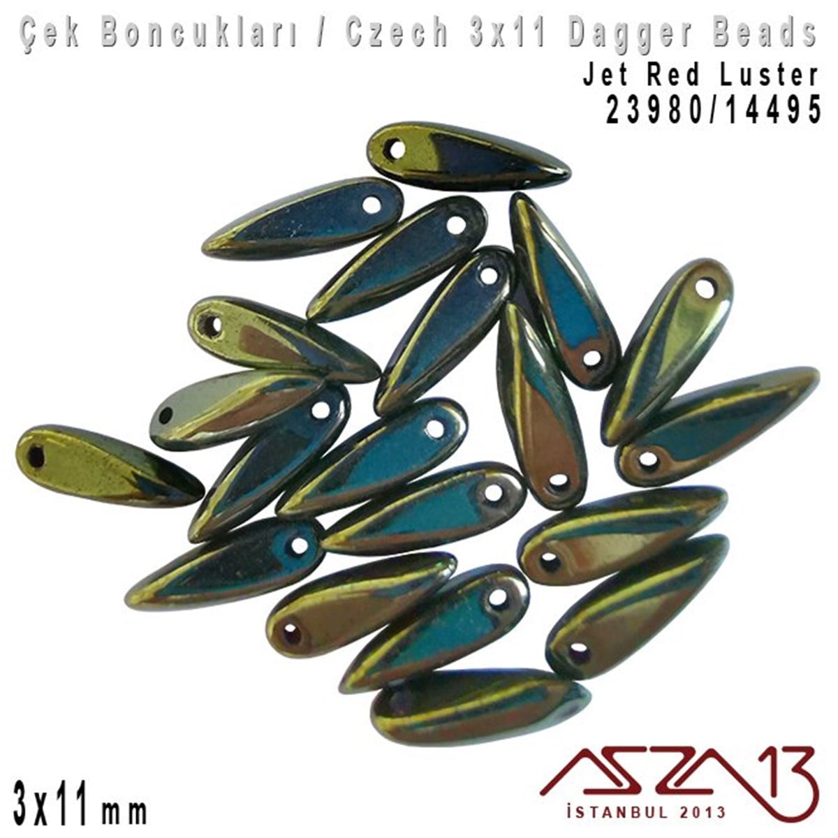 Dagger BoncukÇek BoncuklarıMarkasızDagger Boncuk - 3x11 mm - 23980*14495 / 24 Adet