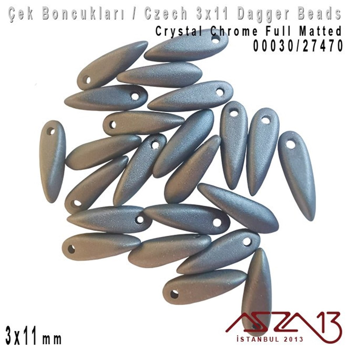 Dagger BoncukÇek BoncuklarıMarkasızDagger Boncuk - 3x11 mm - 00030*27470 / 24 Adet