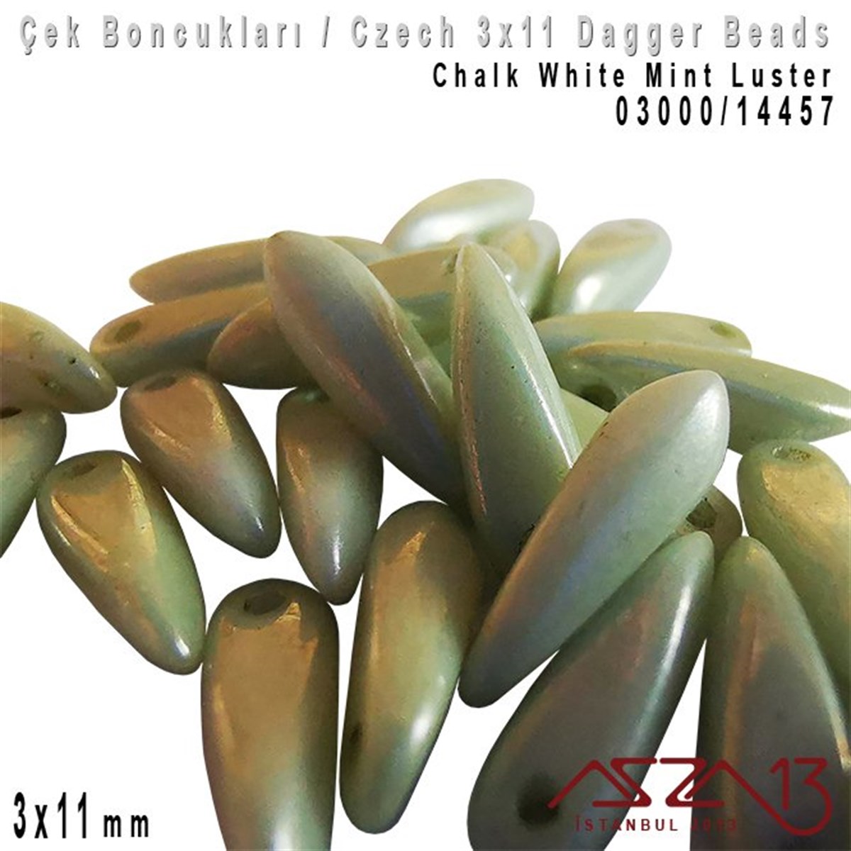 Dagger BoncukÇek BoncuklarıMarkasızDagger Boncuk - 3x11 mm - 03000*14457 / 24 Adet