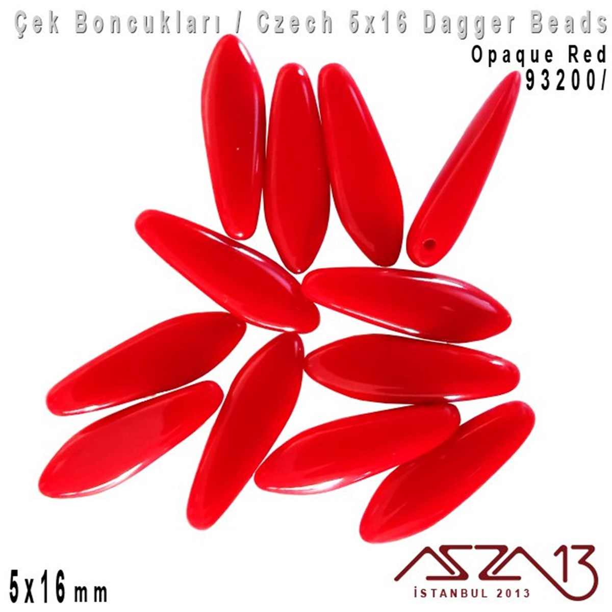 Dagger BoncukÇek BoncuklarıMarkasızDagger Boncuk - 5x16 mm - 93200* / 12 Adet