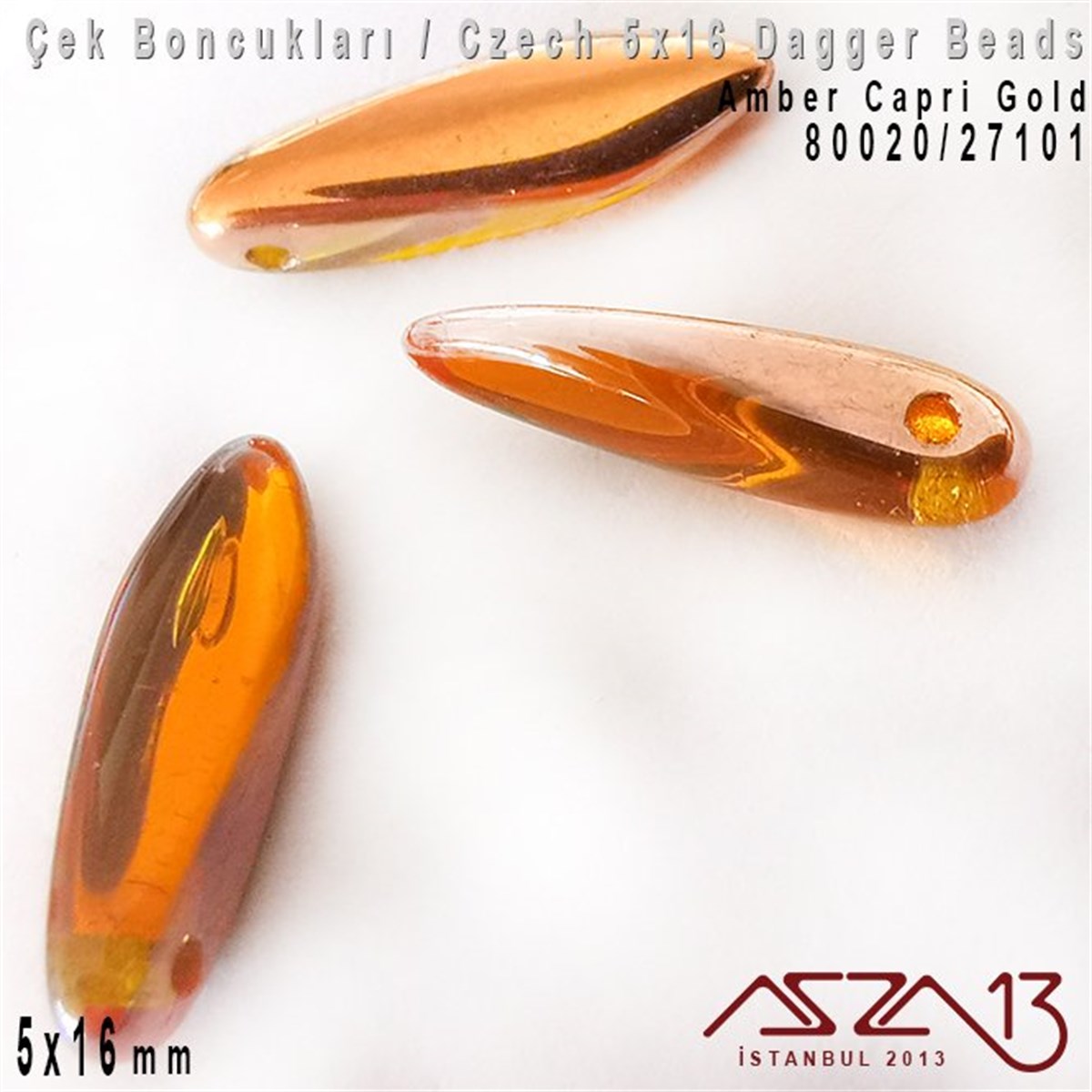 Dagger BoncukÇek BoncuklarıMarkasızDagger Boncuk - 5x16 mm - 80020*27101 / 12 Adet