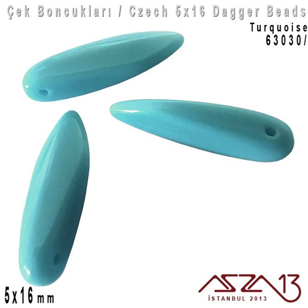 Dagger BoncukÇek BoncuklarıMarkasızDagger Boncuk - 5x16 mm - 63030* / 12 Adet