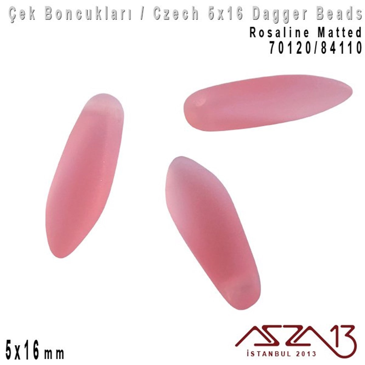 Dagger BoncukÇek BoncuklarıMarkasızDagger Boncuk - 5x16 mm - 70120*84110 / 12 Adet