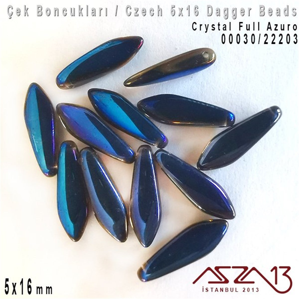 Dagger BoncukÇek BoncuklarıMarkasızDagger Boncuk - 5x16 mm - 00030*22203 / 12 Adet