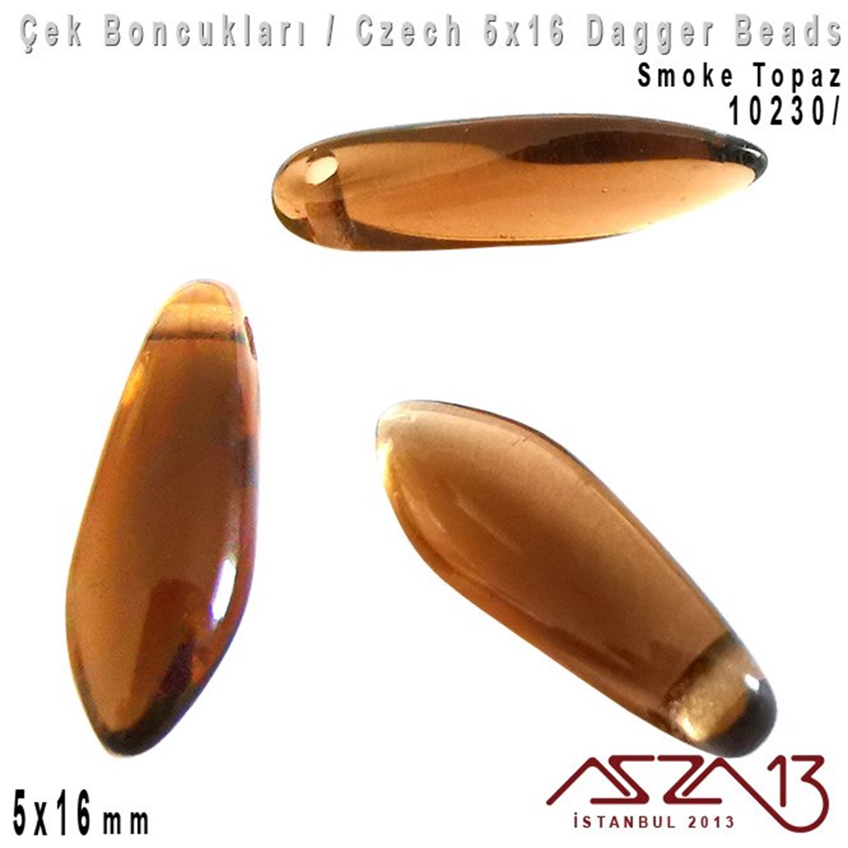 Dagger BoncukÇek BoncuklarıMarkasızDagger Boncuk - 5x16 mm - 10230* / 12 Adet