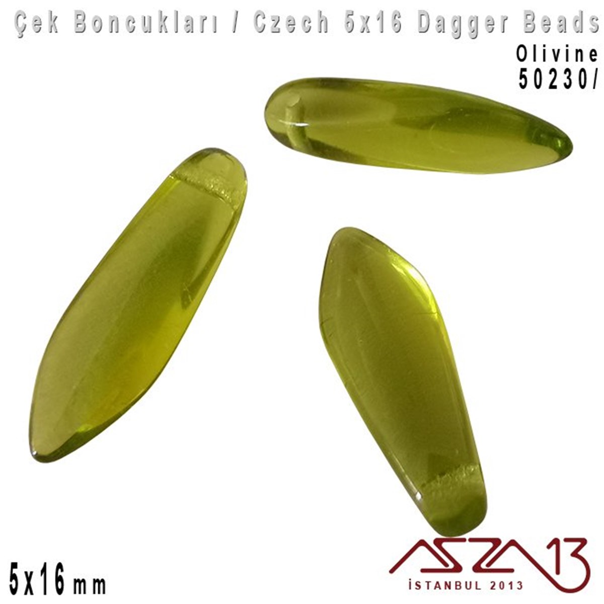 Dagger BoncukÇek BoncuklarıMarkasızDagger Boncuk - 5x16 mm - 50230* / 12 Adet