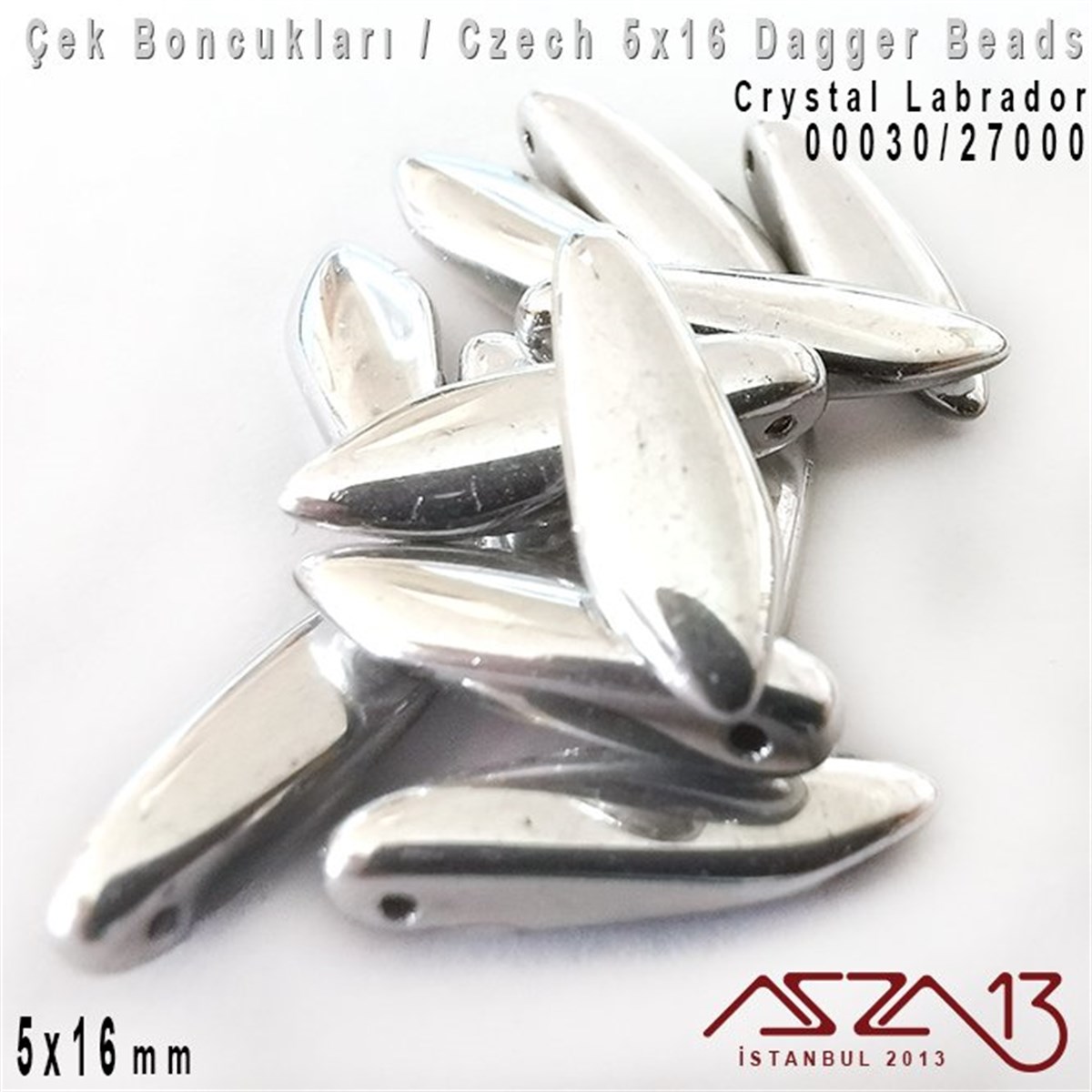 Dagger BoncukÇek BoncuklarıMarkasızDagger Boncuk - 5x16 mm - 00030*27000 / 12 Adet