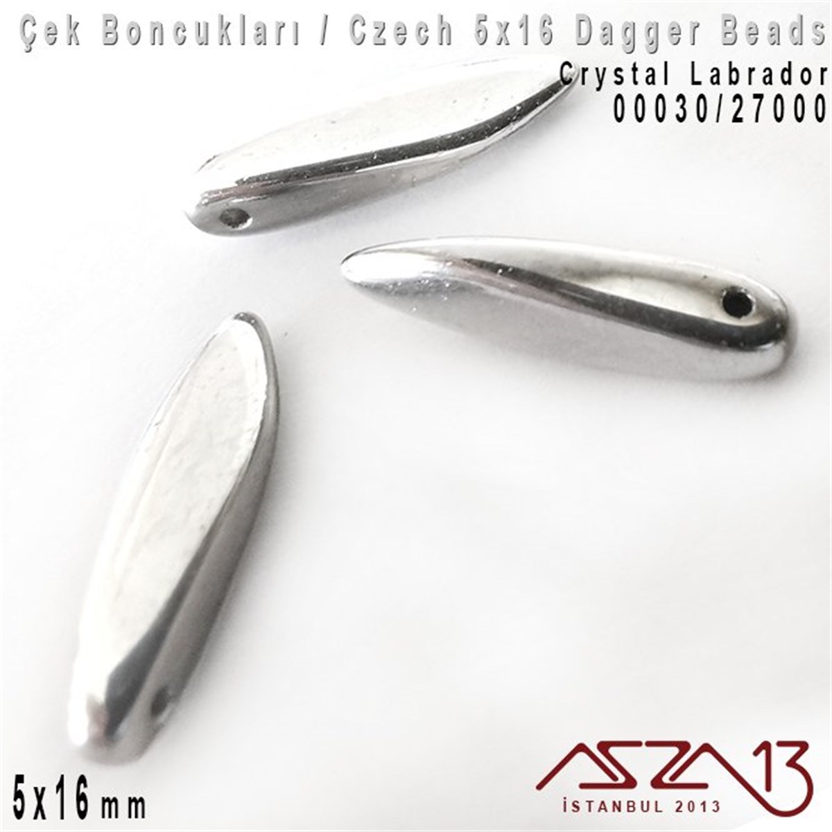 Dagger BoncukÇek BoncuklarıMarkasızDagger Boncuk - 5x16 mm - 00030*27000 / 12 Adet