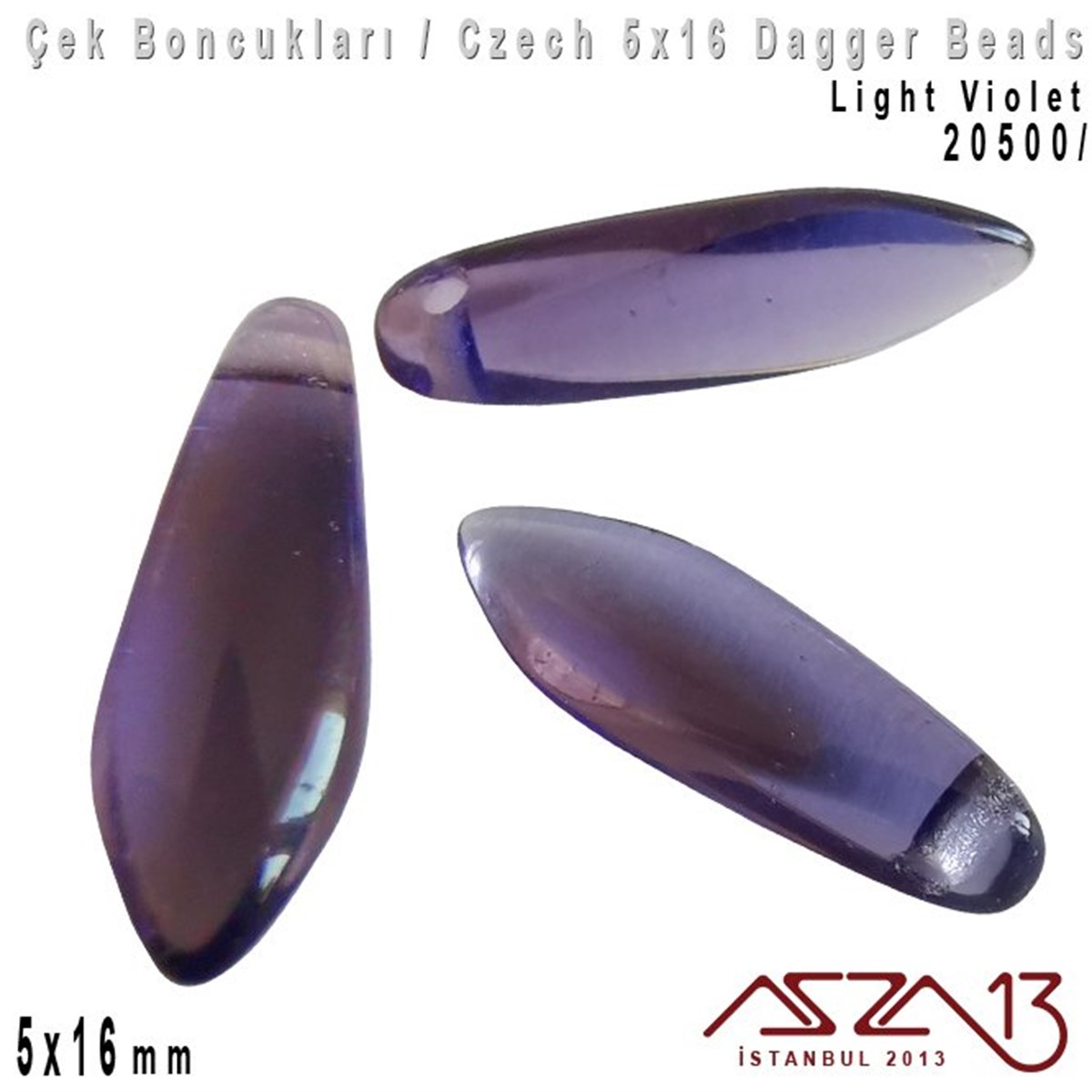 Dagger BoncukÇek BoncuklarıMarkasızDagger Boncuk - 5x16 mm - 20500* / 12 Adet