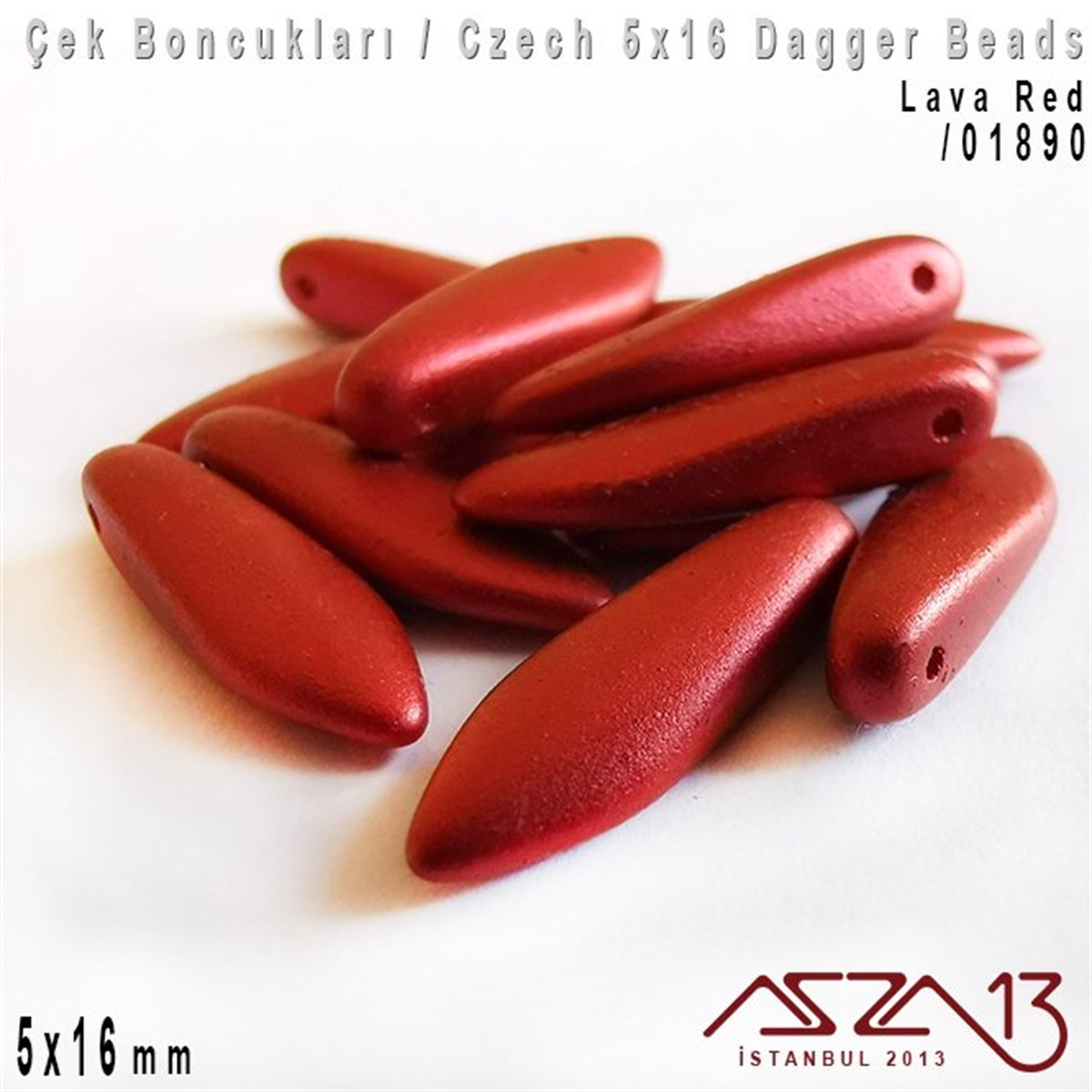 Dagger BoncukÇek BoncuklarıMarkasızDagger Boncuk - 5x16 mm - *01890 / 12 Adet