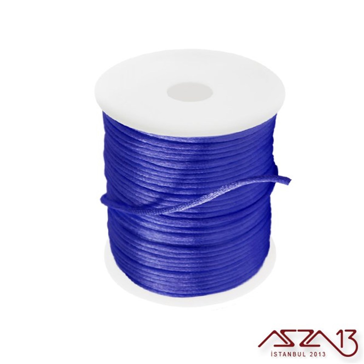 Floş İpler (Rattail Satin Cord)İp, Kordon, MisinaMarkasızRoyal Mavi 2,00 mm Floş İp - 100 m / 1 Masura