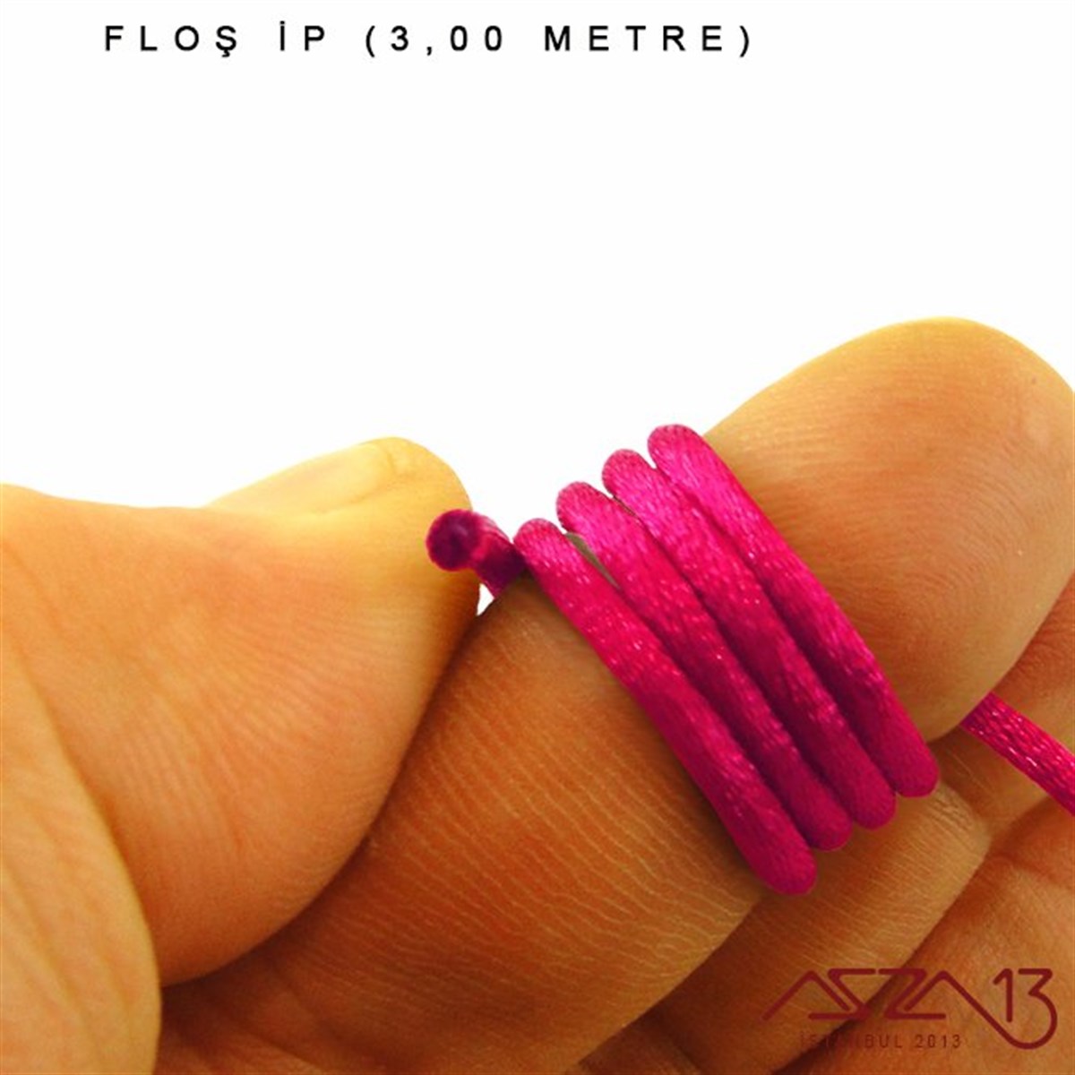 Floş İpler (Rattail Satin Cord)İp, Kordon, MisinaMarkasızFuşya - 2,00 mm - Floş İp / 3 Metre