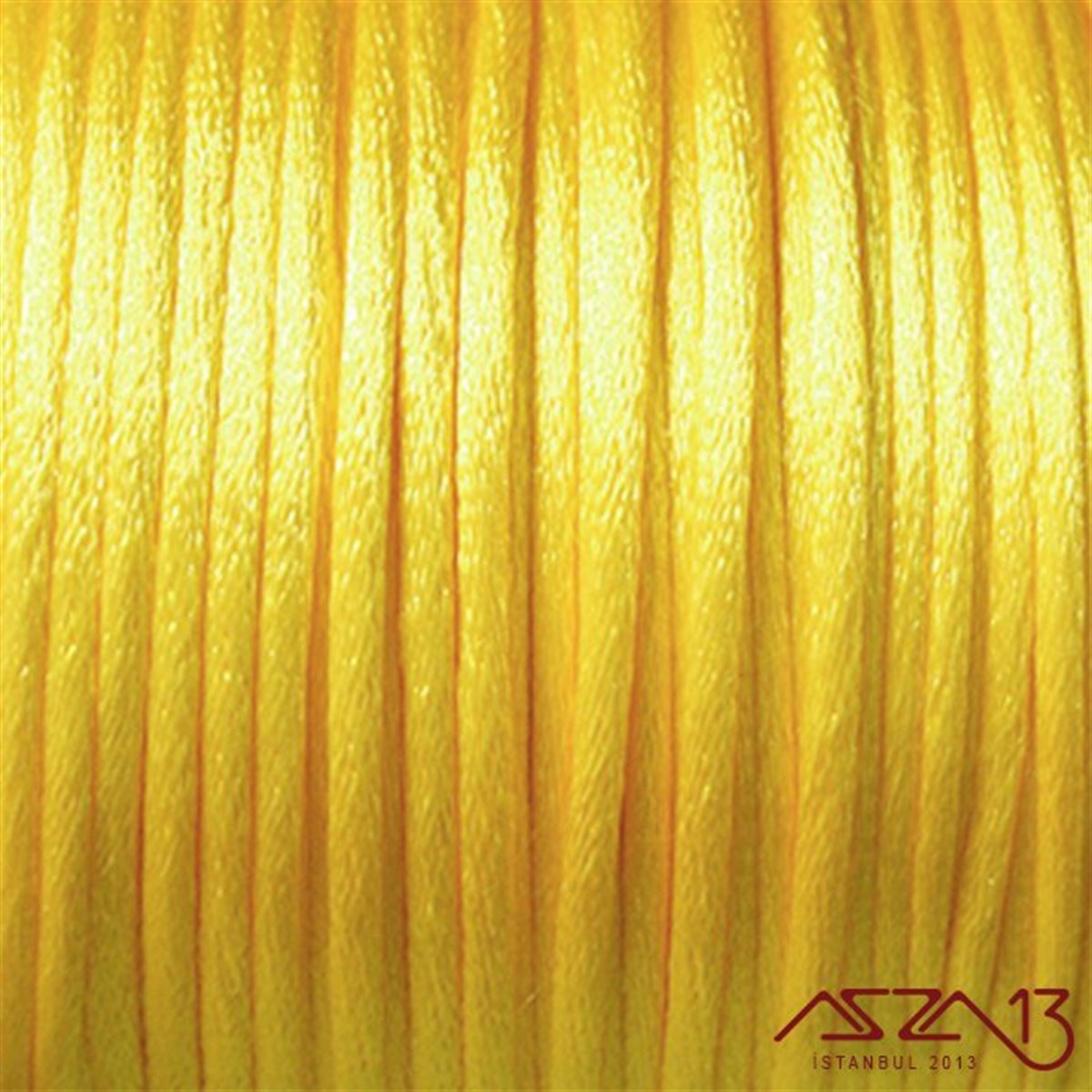 Floş İpler (Rattail Satin Cord)İp, Kordon, MisinaMarkasızBuğday Sarı 2,00 mm Floş İp - 100 m / 1 Masura