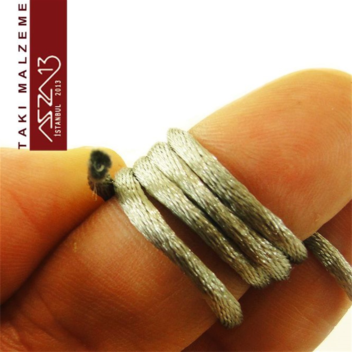 Floş İpler (Rattail Satin Cord)İp, Kordon, MisinaMarkasızGümüş - 2,00 mm - Floş İp / 3 Metre