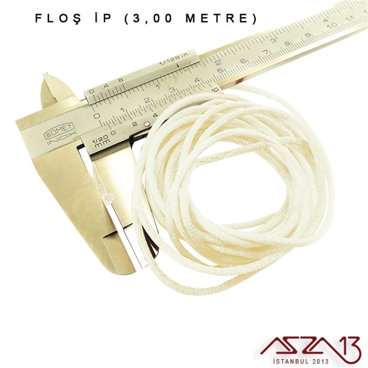 Floş İpler (Rattail Satin Cord)İp, Kordon, MisinaMarkasızKrem - 2,00 mm - Floş İp / 3 Metre