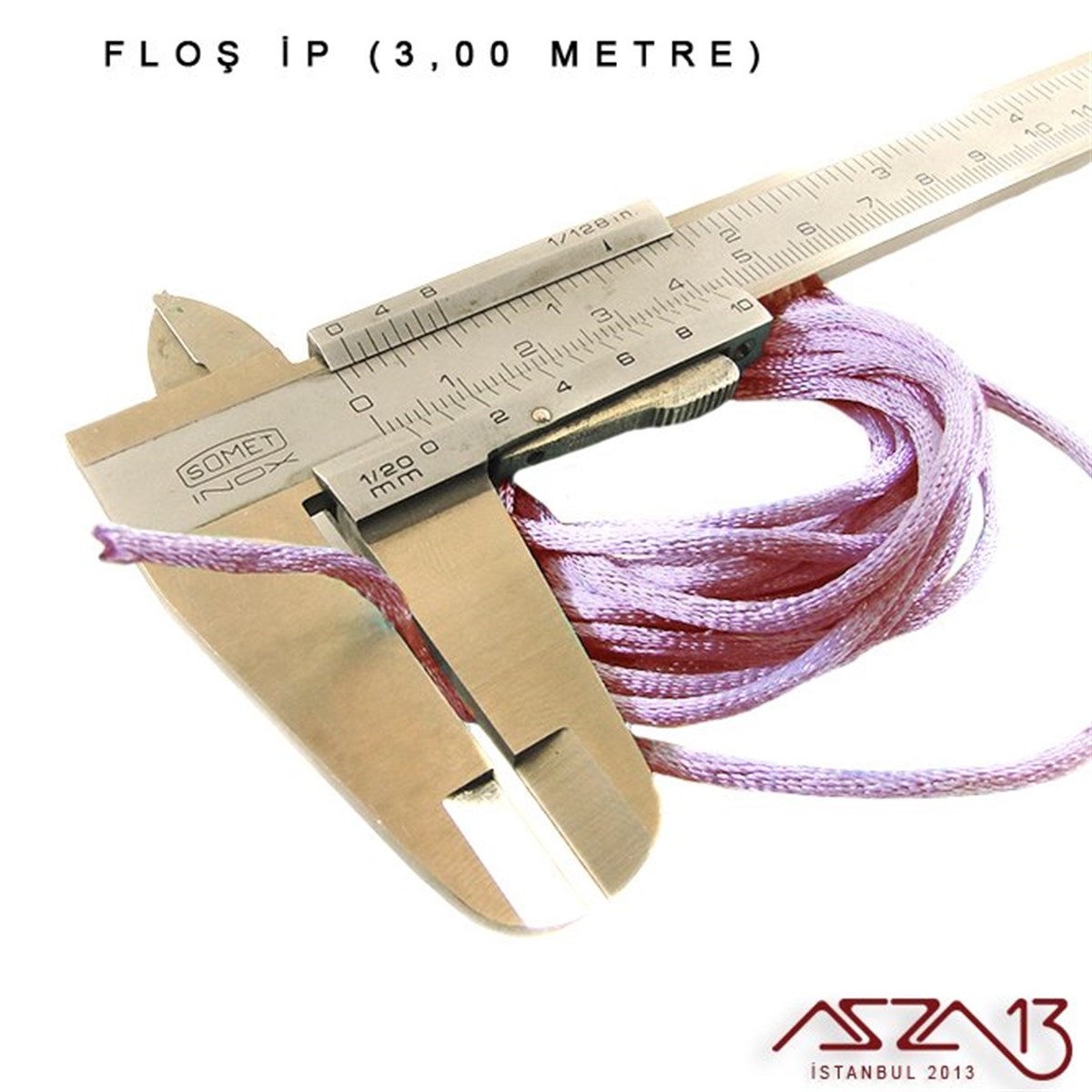 Floş İpler (Rattail Satin Cord)İp, Kordon, MisinaMarkasızLeylak - 2,00 mm - Floş İp / 3 Metre