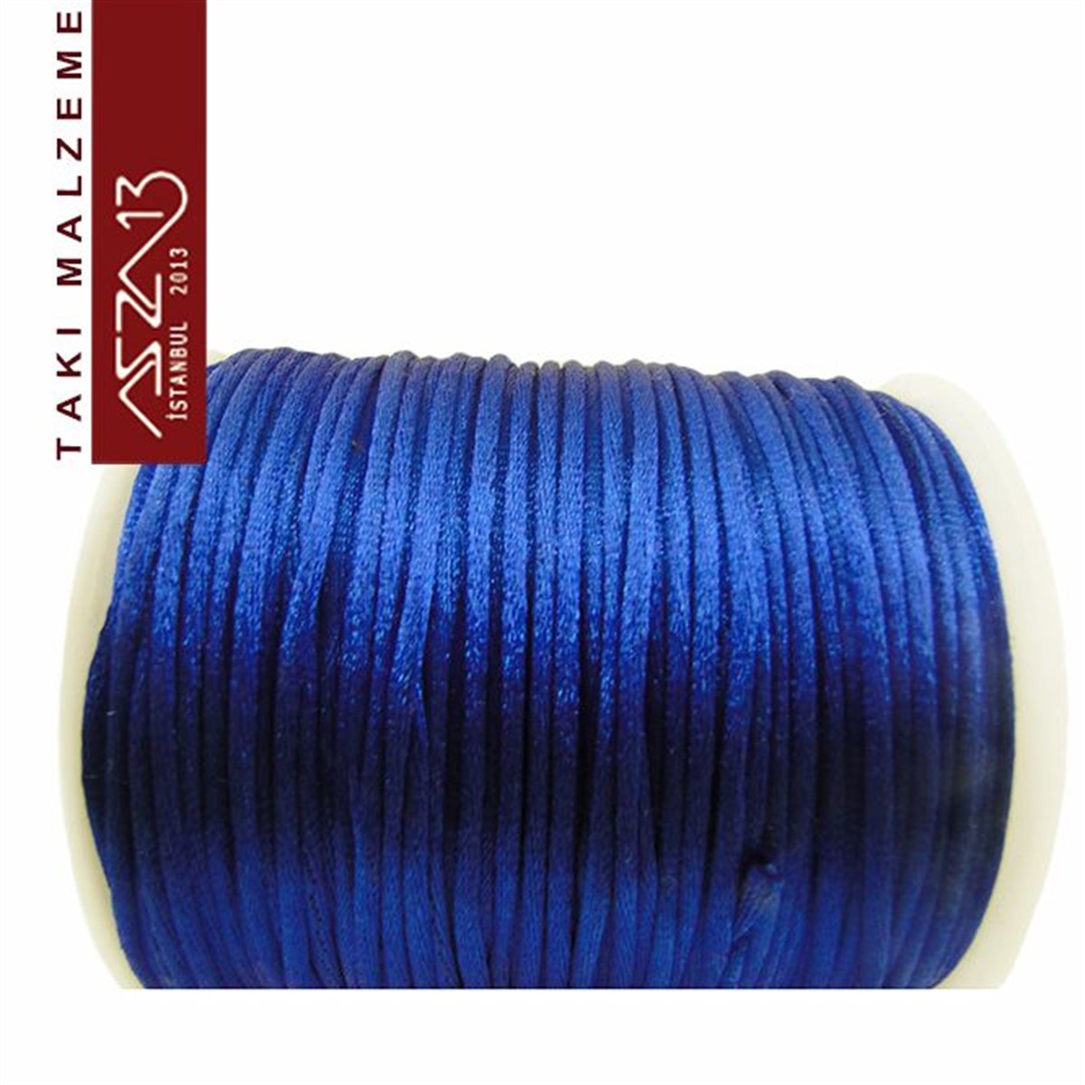 Floş İpler (Rattail Satin Cord)İp, Kordon, MisinaMarkasızKobalt Mavi 1,00 mm Floş İp / Paket İçeriği 50 m