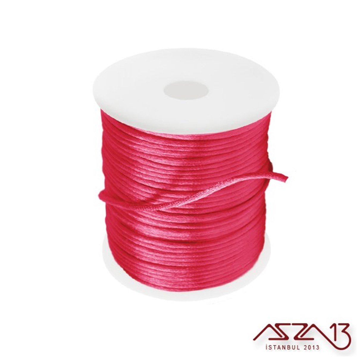 Floş İpler (Rattail Satin Cord)İp, Kordon, MisinaMarkasızFuşya 2,00 mm Floş İp - 100 m / 1 Masura