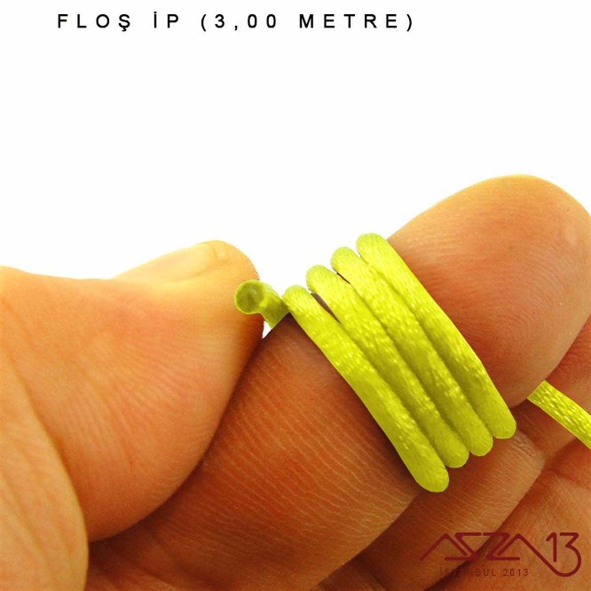 Floş İpler (Rattail Satin Cord)İp, Kordon, MisinaMarkasızLimon Sarı - 2,00 mm - Floş İp / 3 Metre