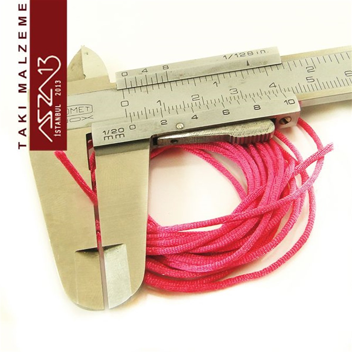 Floş İpler (Rattail Satin Cord)İp, Kordon, MisinaMarkasızPembe 1,00 mm Floş İp / Paket İçeriği 3 m