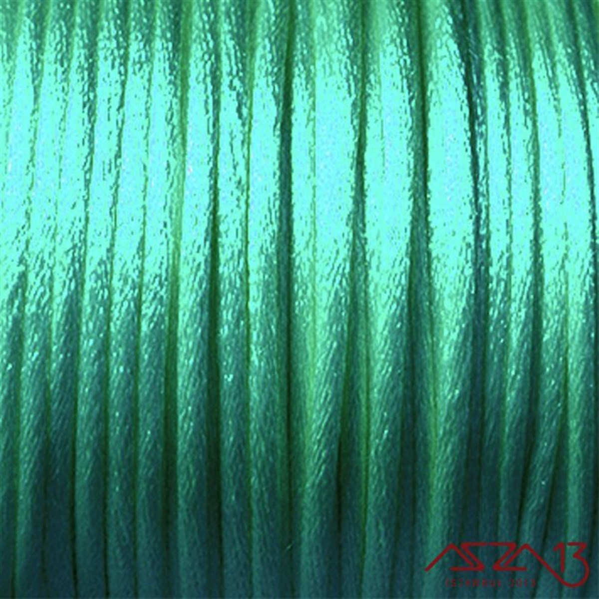 Floş İpler (Rattail Satin Cord)İp, Kordon, MisinaMarkasızCamgöbeği Yeşil 2,00 mm Floş İp - 100 m / 1 Masura