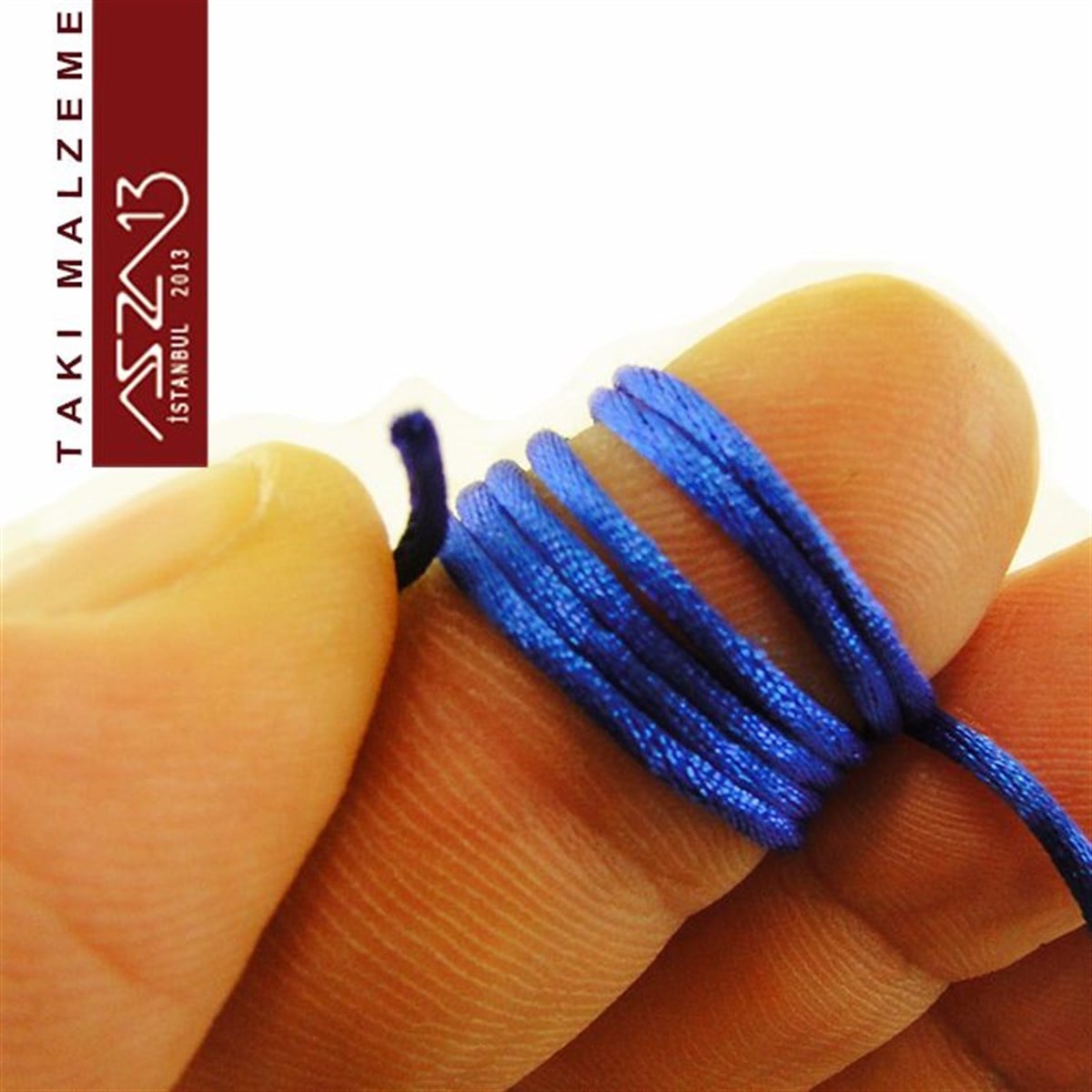 Floş İpler (Rattail Satin Cord)İp, Kordon, MisinaMarkasızKobalt Mavi 1,00 mm Floş İp / Paket İçeriği 3 m