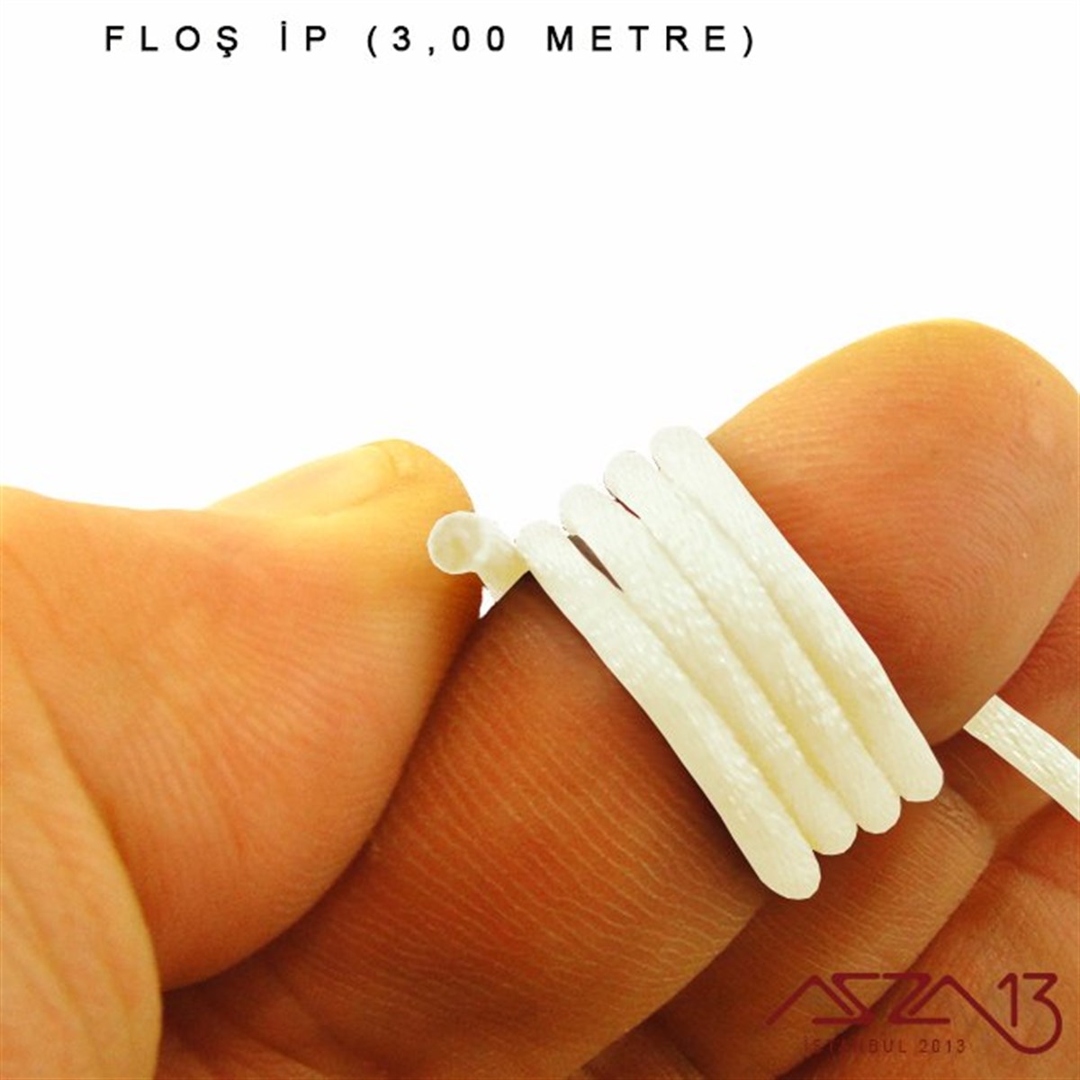 Floş İpler (Rattail Satin Cord)İp, Kordon, MisinaMarkasızKrem - 2,00 mm - Floş İp / 3 Metre