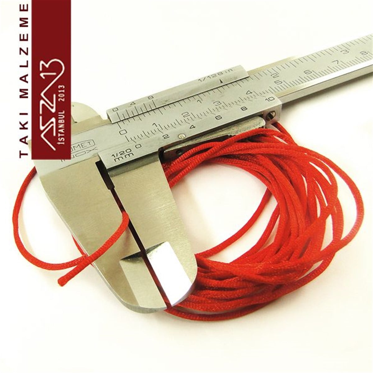 Floş İpler (Rattail Satin Cord)İp, Kordon, MisinaMarkasızKırmızı 1,00 mm Floş İp / Paket İçeriği 3 m