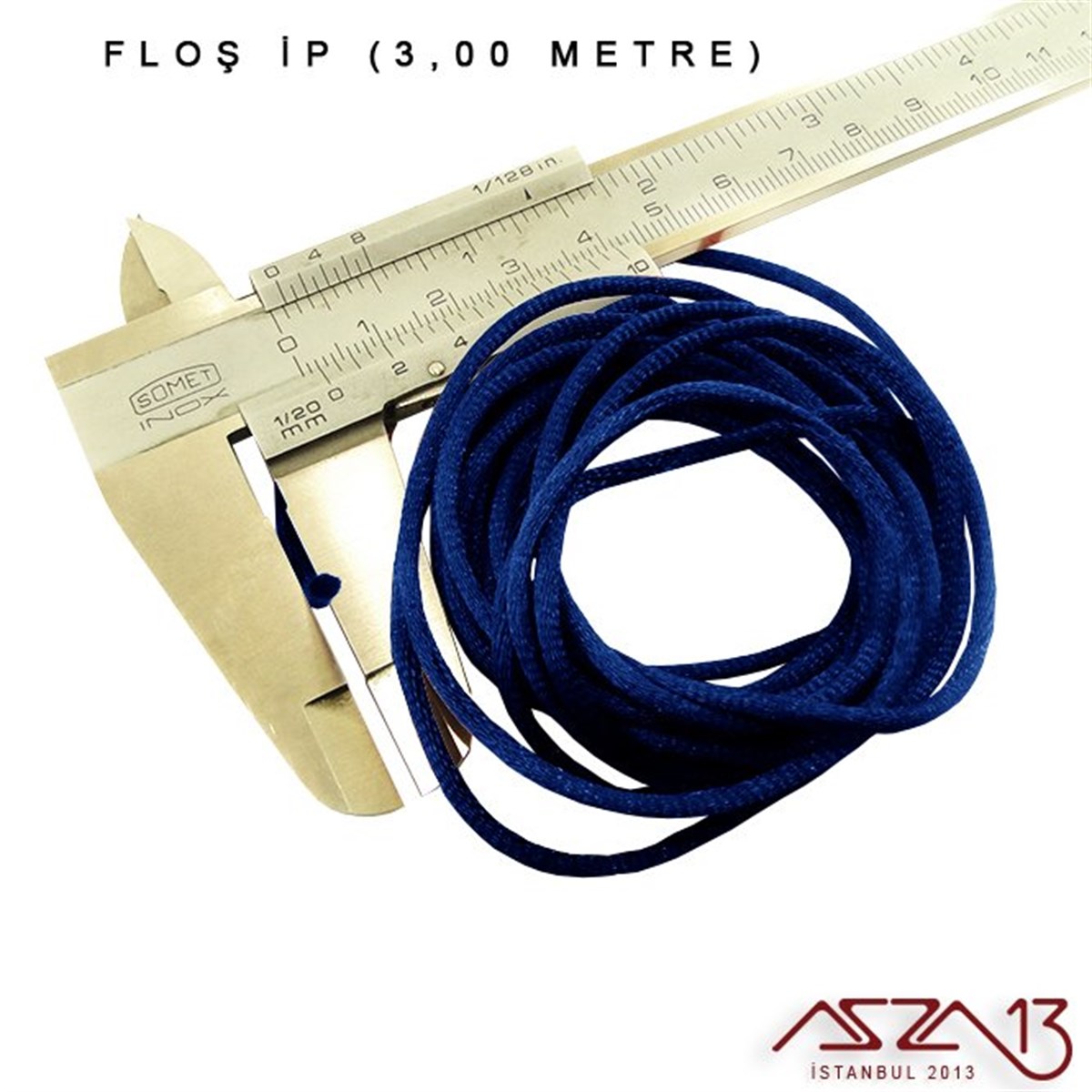 Floş İpler (Rattail Satin Cord)İp, Kordon, MisinaMarkasızRoyal Mavi - 2,00 mm - Floş İp / 3 Metre