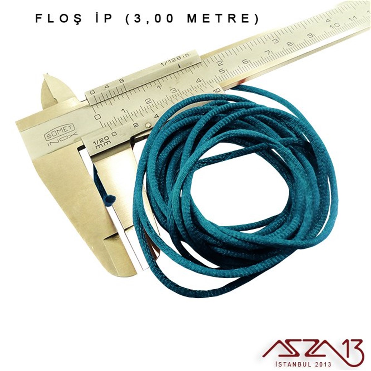 Floş İpler (Rattail Satin Cord)İp, Kordon, MisinaMarkasızGöl Mavi - 2,00 mm - Floş İp / 3 Metre