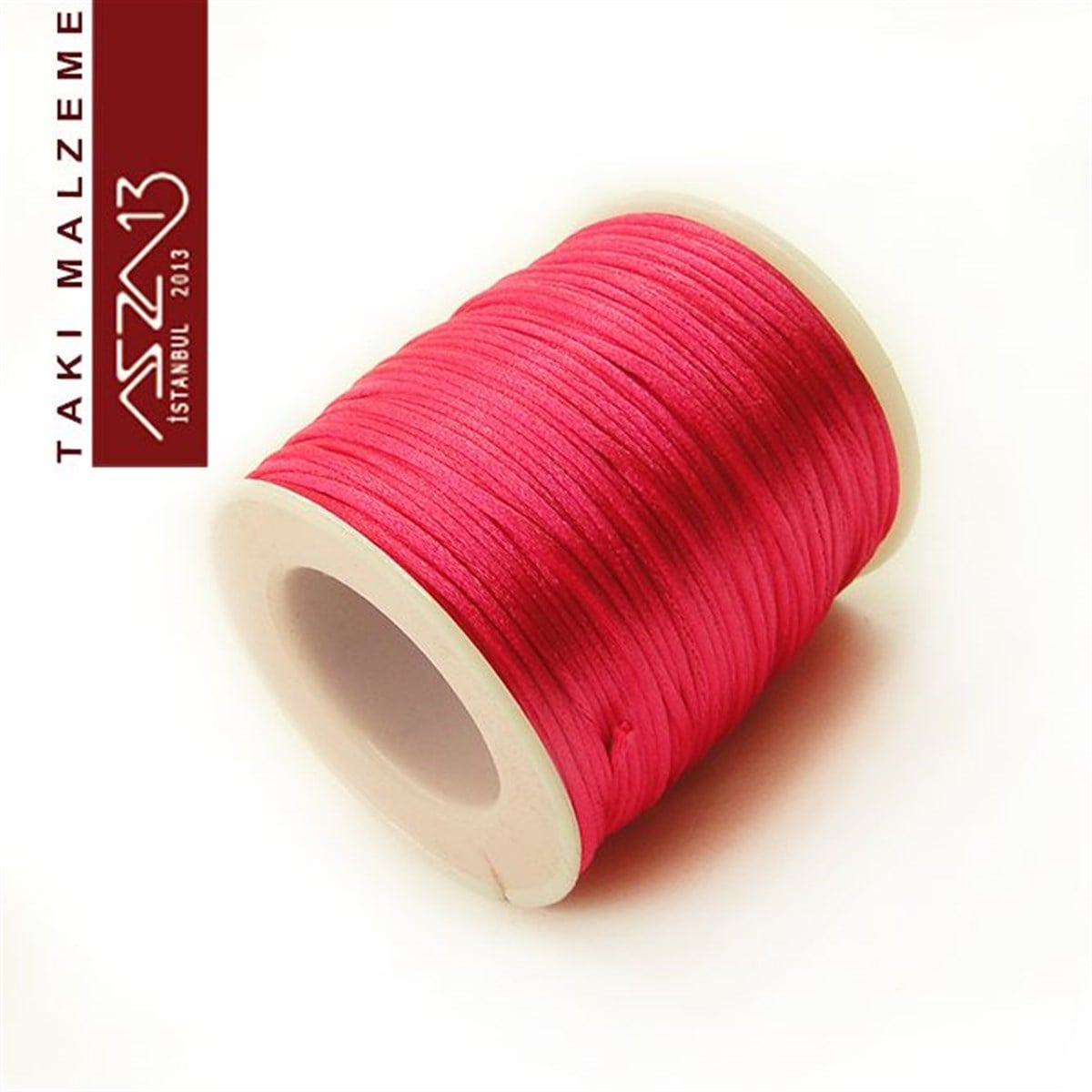 Floş İpler (Rattail Satin Cord)İp, Kordon, MisinaMarkasızKoyu Pembe 1,00 mm Floş İp / Paket İçeriği 50 m