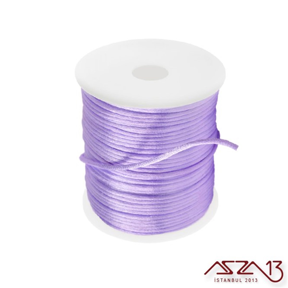 Floş İpler (Rattail Satin Cord)İp, Kordon, MisinaMarkasızLeylak 2,00 mm Floş İp - 100 m / 1 Masura