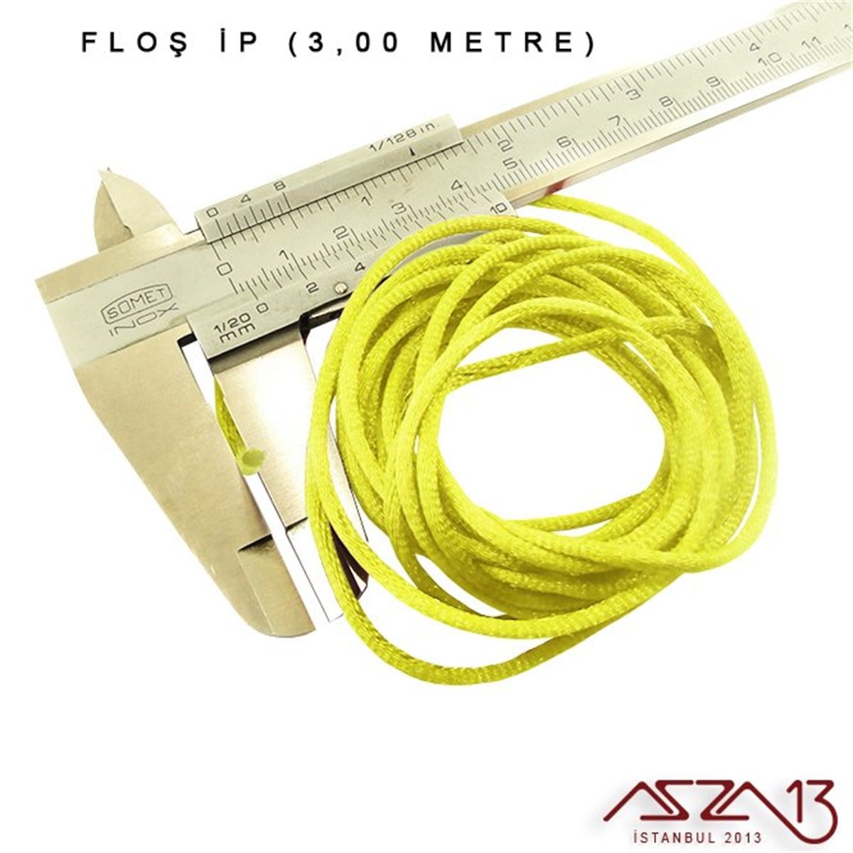 Floş İpler (Rattail Satin Cord)İp, Kordon, MisinaMarkasızLimon Sarı - 2,00 mm - Floş İp / 3 Metre
