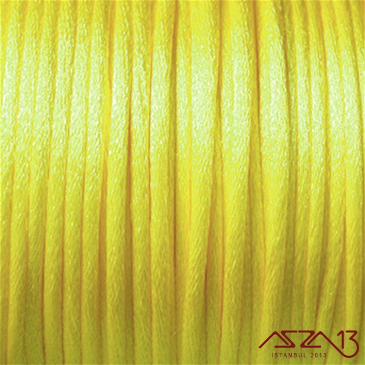 Floş İpler (Rattail Satin Cord)İp, Kordon, MisinaMarkasızLimon Sarı 2,00 mm Floş İp - 100 m / 1 Masura