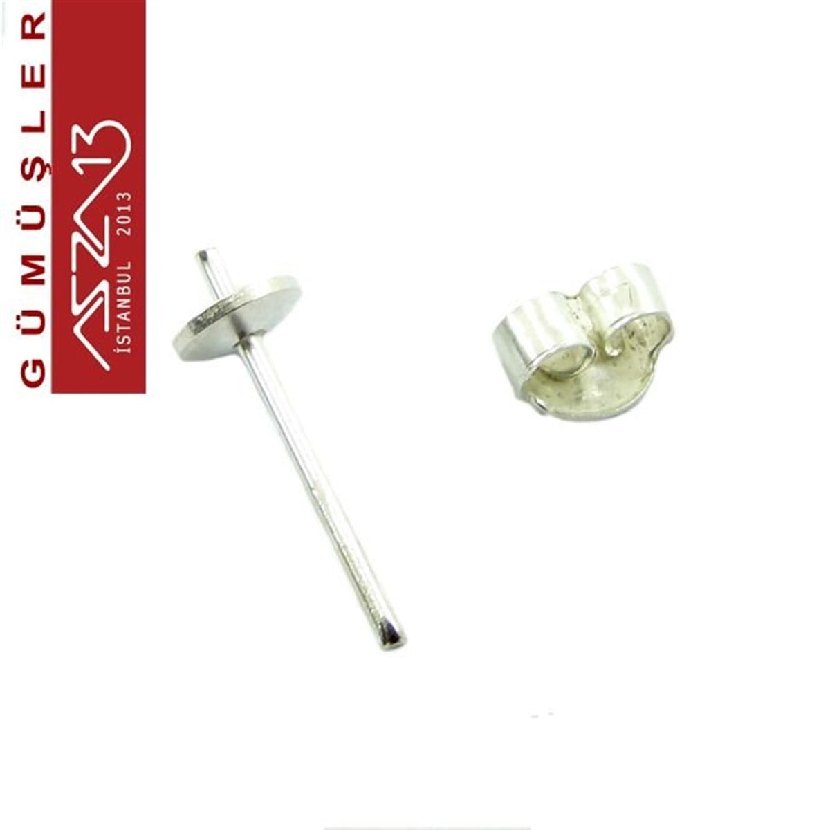 Gümüş Kilit, Kanca, KlipsGÜMÜŞMarkasız925 K Gümüş Pimli Küpe Kancası / Paket İçeriği 1 Çift