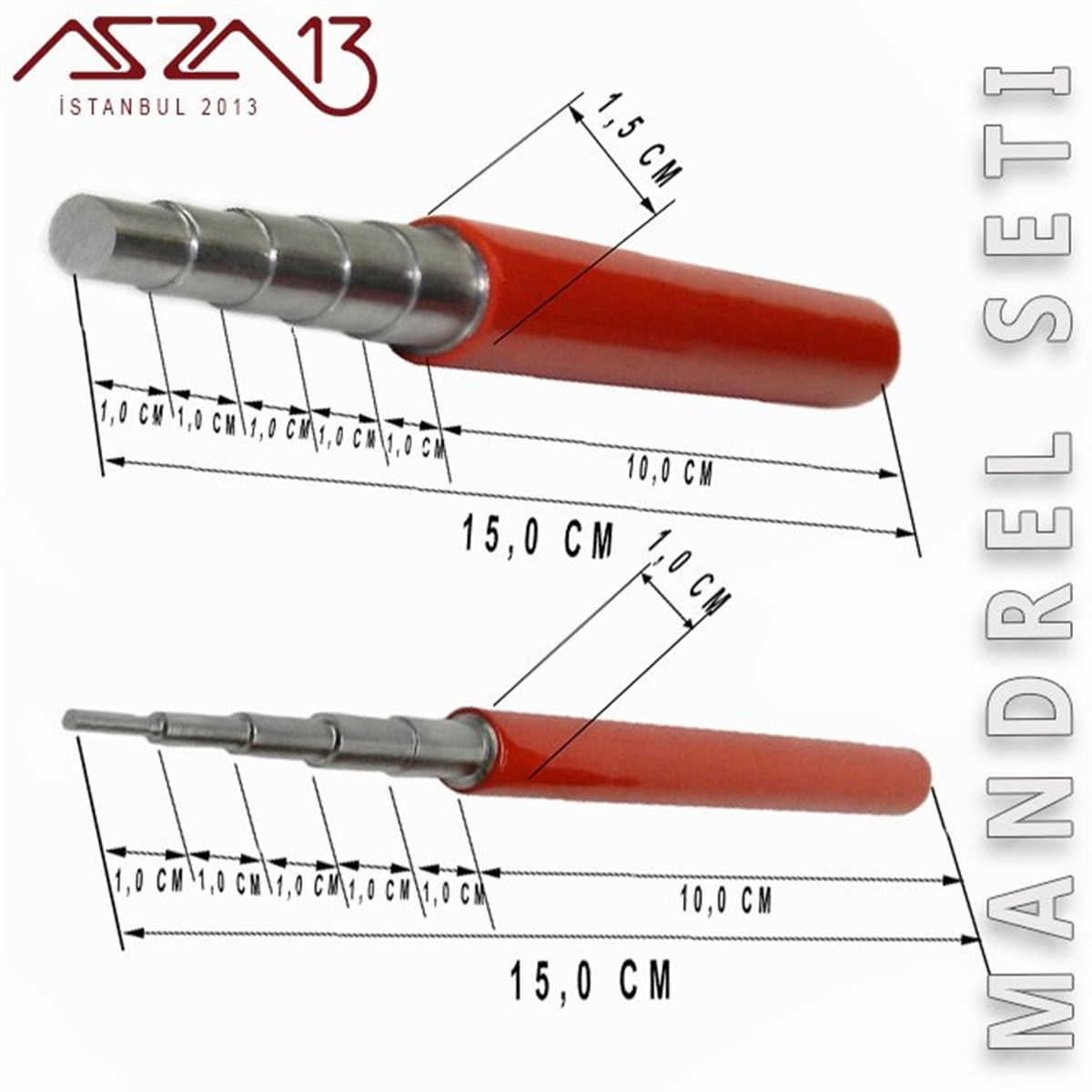 Halka Yapma AletiALET, ARAÇ ve GEREÇBeadSmithKademeli Halka Yapma  Mandrel Seti 1,5 - 2,5 - 3,5 - 4,5 - 5 - 6 - 7 - 8 - 9 ve 10 mm