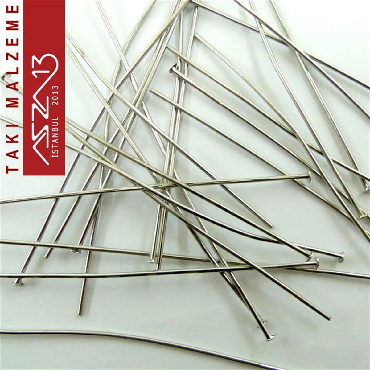Halkalar, İğneler, Kapamalar, Bitirmeler, KapsüllerTAKI MALZEMEMarkasızNikel Kaplamalı 70 mm Düzbaş İğne / Paket İçeriği 40 Adet