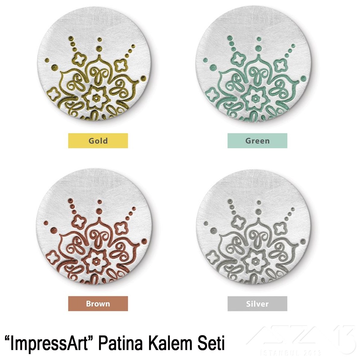 ''ImpressArt'' Damga Mürekkebi (Mine)Eskitme Boya (Patina)TAKI, HOBİ, TAKI MALZEMELERİ, TOHO, MIYUKI DELICA, KUMİHİMO DİSK, SWAROVSKI KRİSTAL, TAKI TASARIMIEskitme Boya (Patina)ImpressArt02.At.22.Pt.16''ImpressArt'' Damga Mürekkebi Kalem Seti (Mine)
