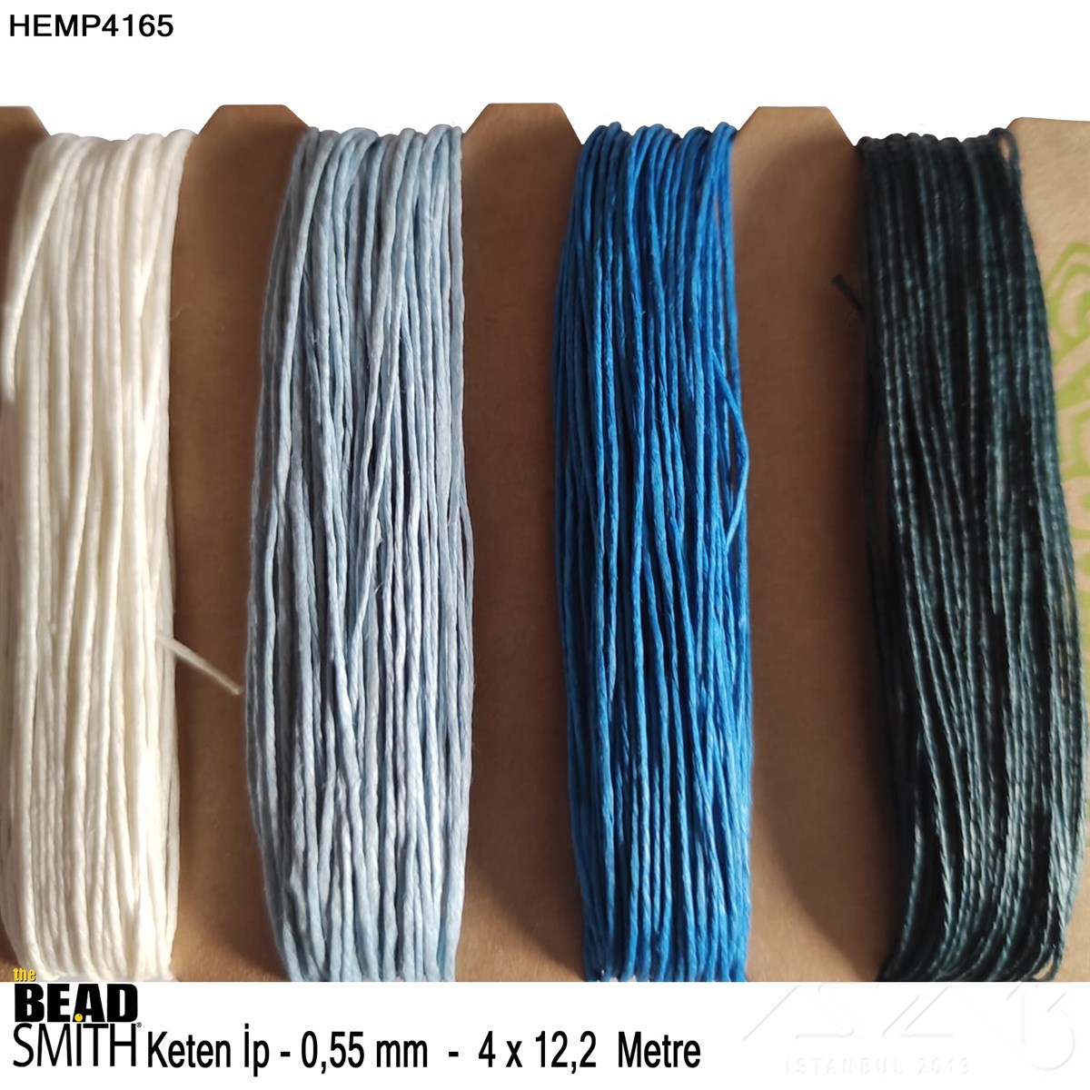 İp, Kordon, Misina / Keten İpler / Doğal Keten İp SetiKeten İplerBeadSmith06.Tm.64.Hm.12İp - Doğal Keten 4'lü İp Seti - 0,55 mm - Hemp4165 - 4x12,2 Metre 