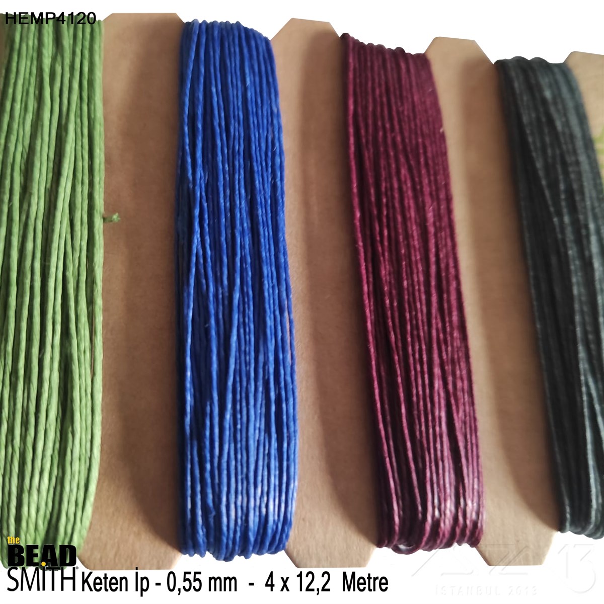 İp, Kordon, Misina / Keten İpler / Doğal Keten İp SetiKeten İplerBeadSmith06.Tm.64.Hm.08İp - Doğal Keten 4'lü İp Seti - 0,55 mm - Hemp4120 - 4x12,2 Metre 