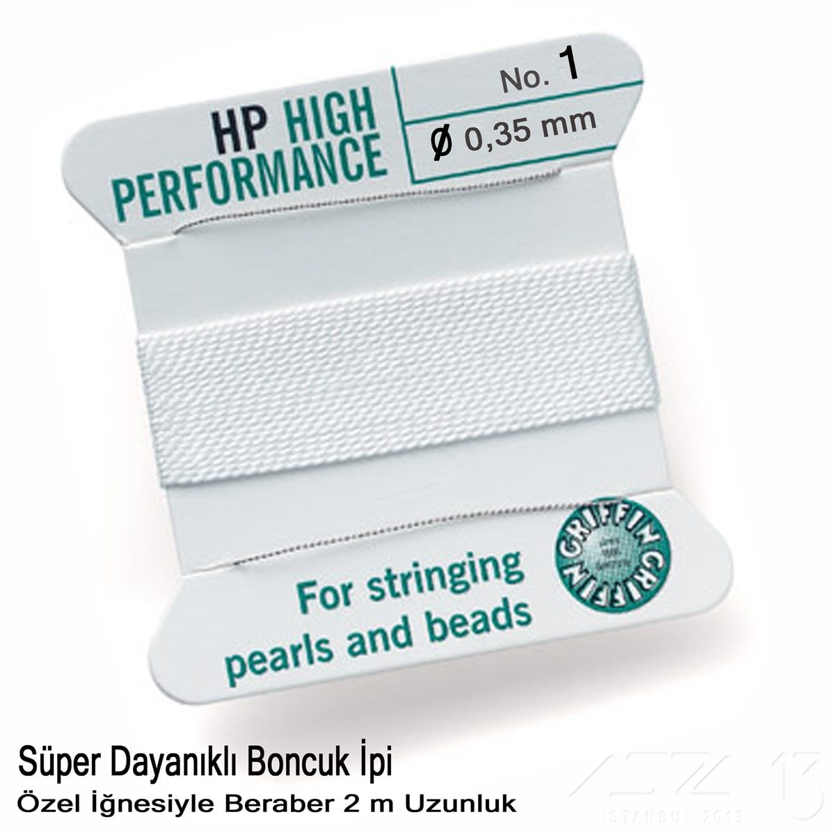 İp, Kordon, Misina / Performans İpleri / Super Dayanıklı, Kendinden İğneli İpPerformans İpleriGriffin06.Tm.64.Pf.01İp - Super Dayanıklı, Kendinden İğneli - 0,35 mm - N1 - 2 Metre 
