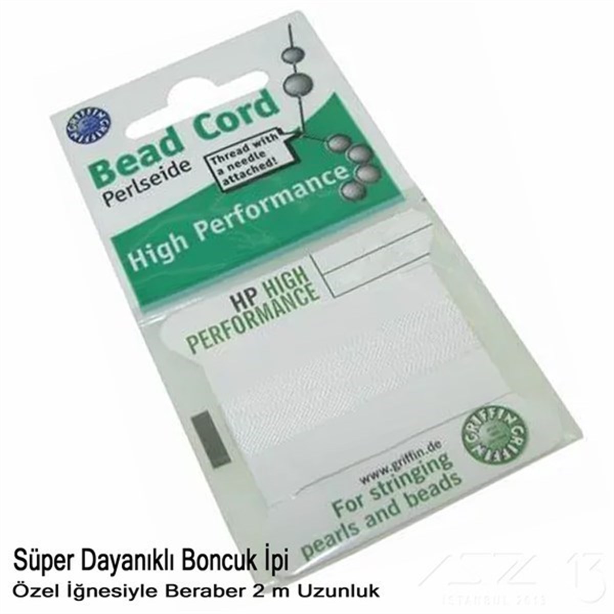 İp, Kordon, Misina / Performans İpleri / Super Dayanıklı, Kendinden İğneli İpPerformans İpleriGriffin06.Tm.64.Pf.01İp - Super Dayanıklı, Kendinden İğneli - 0,35 mm - N1 - 2 Metre 