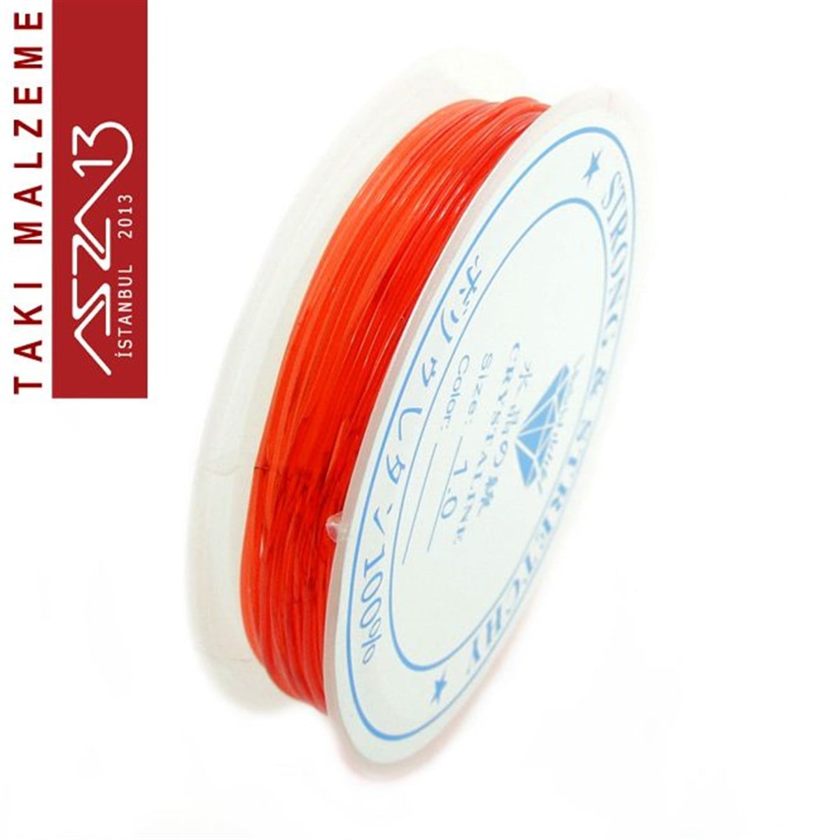 İpler, Kordonlar, Misinalarİp, Kordon, MisinaMarkasızEsnek Silikon 0,80 mm veya 1,00 mm Kırmızı Misina / Paket İçeriği 10 m