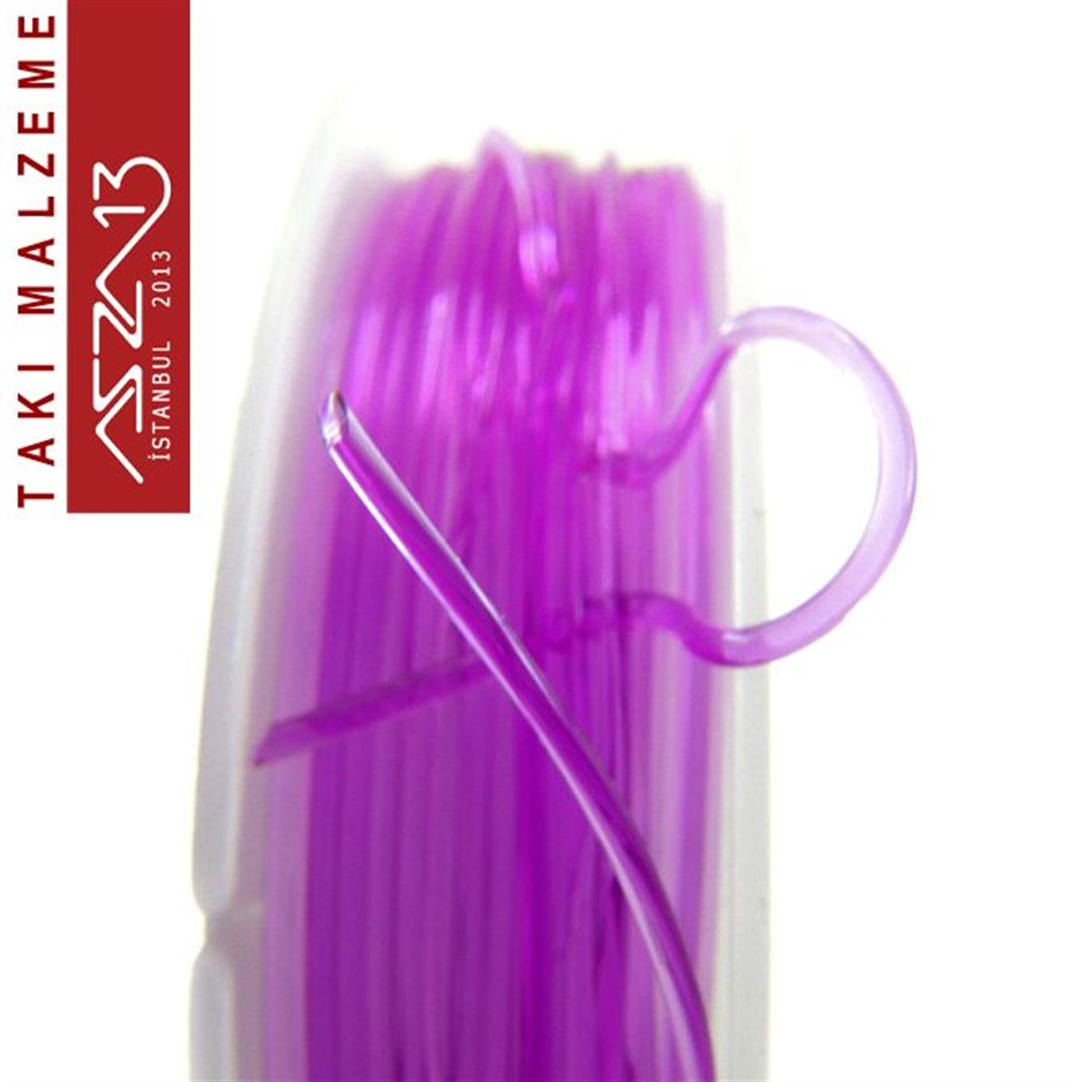 İpler, Kordonlar, Misinalarİp, Kordon, MisinaMarkasızEsnek Silikon 0,80 mm veya 1,00 mm Mor Misina / Paket İçeriği 10 m