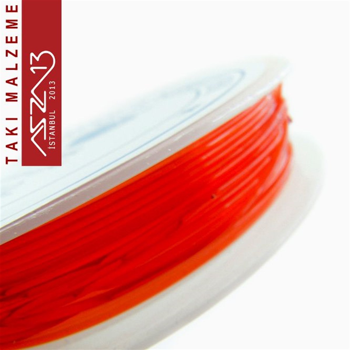 İpler, Kordonlar, Misinalarİp, Kordon, MisinaMarkasızEsnek Silikon 0,80 mm veya 1,00 mm Kırmızı Misina / Paket İçeriği 10 m