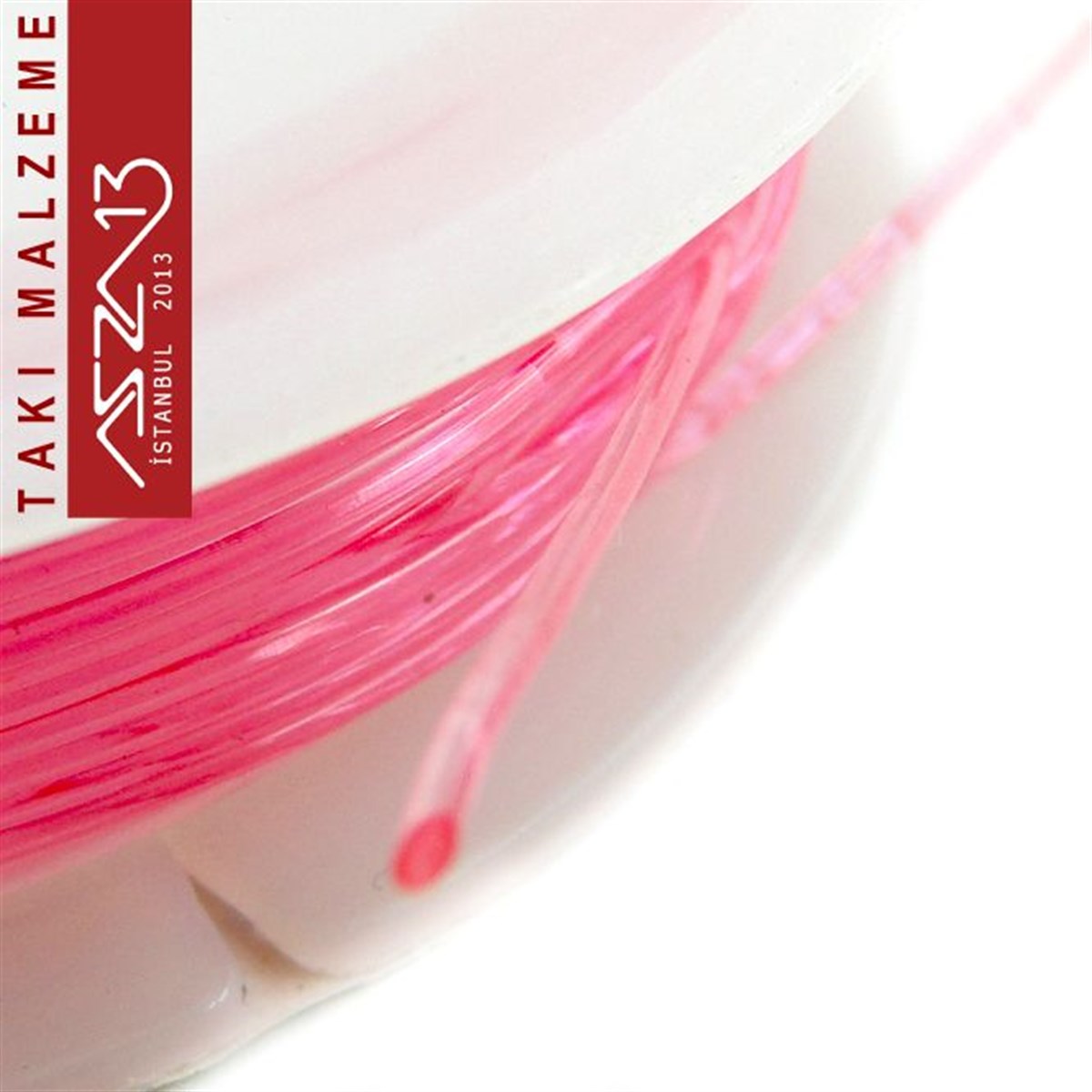 İpler, Kordonlar, Misinalarİp, Kordon, MisinaMarkasızEsnek Silikon 0,80 mm veya 1,00 mm Pembe Misina / Paket İçeriği 10 m