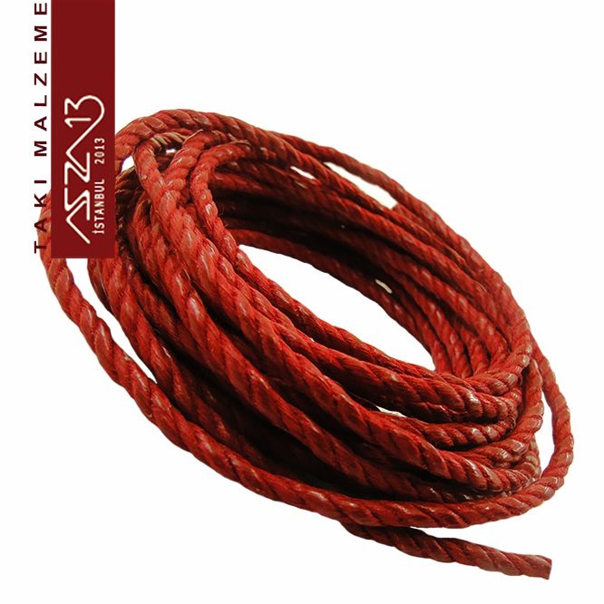 İpler, Kordonlar, MisinalarTAKI MALZEMEKord İplikDoğal Pamuk, 2,00 mm Bordo Rengi Kordon / Paket İçeriği 3 m