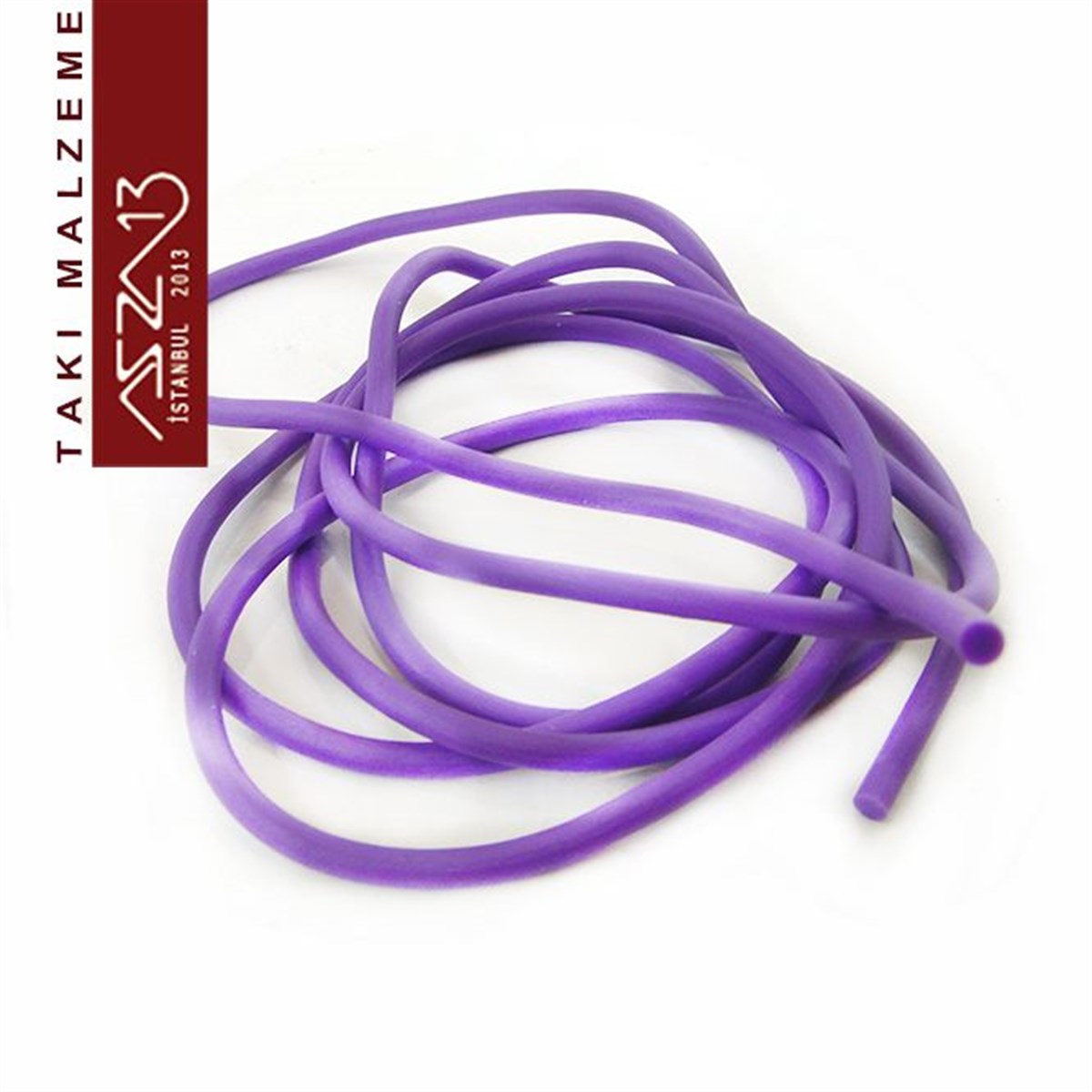 İpler, Kordonlar, MisinalarTAKI MALZEMEMarkasızNeon Mor 2,00 mm Kauçuk Esnek Kordon / Paket İçeriği 1 m