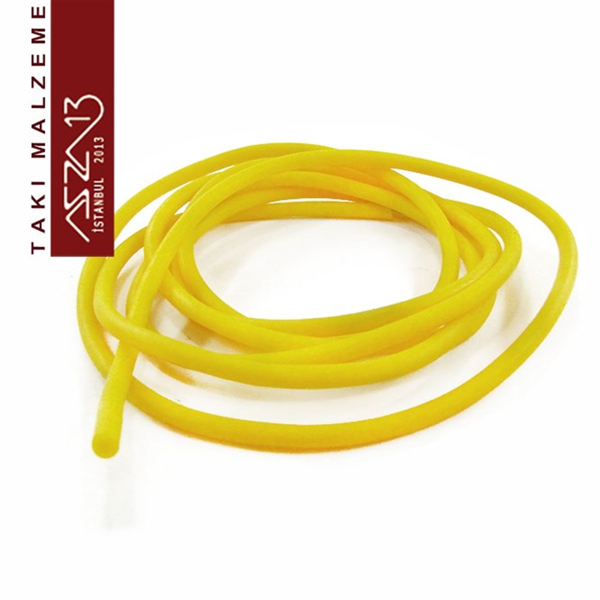 İpler, Kordonlar, MisinalarTAKI MALZEMEMarkasızSarı 2,00 mm Kauçuk Esnek Kordon / Paket İçeriği 1 m